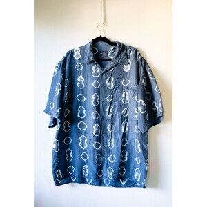 Collection Fictif Silk hand dyed button up shirt XL 43/44